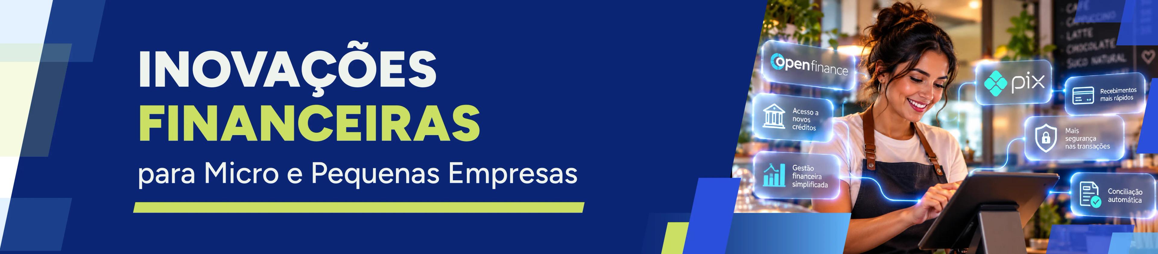 Capa da coleção Inovações Financeiras para MPEs